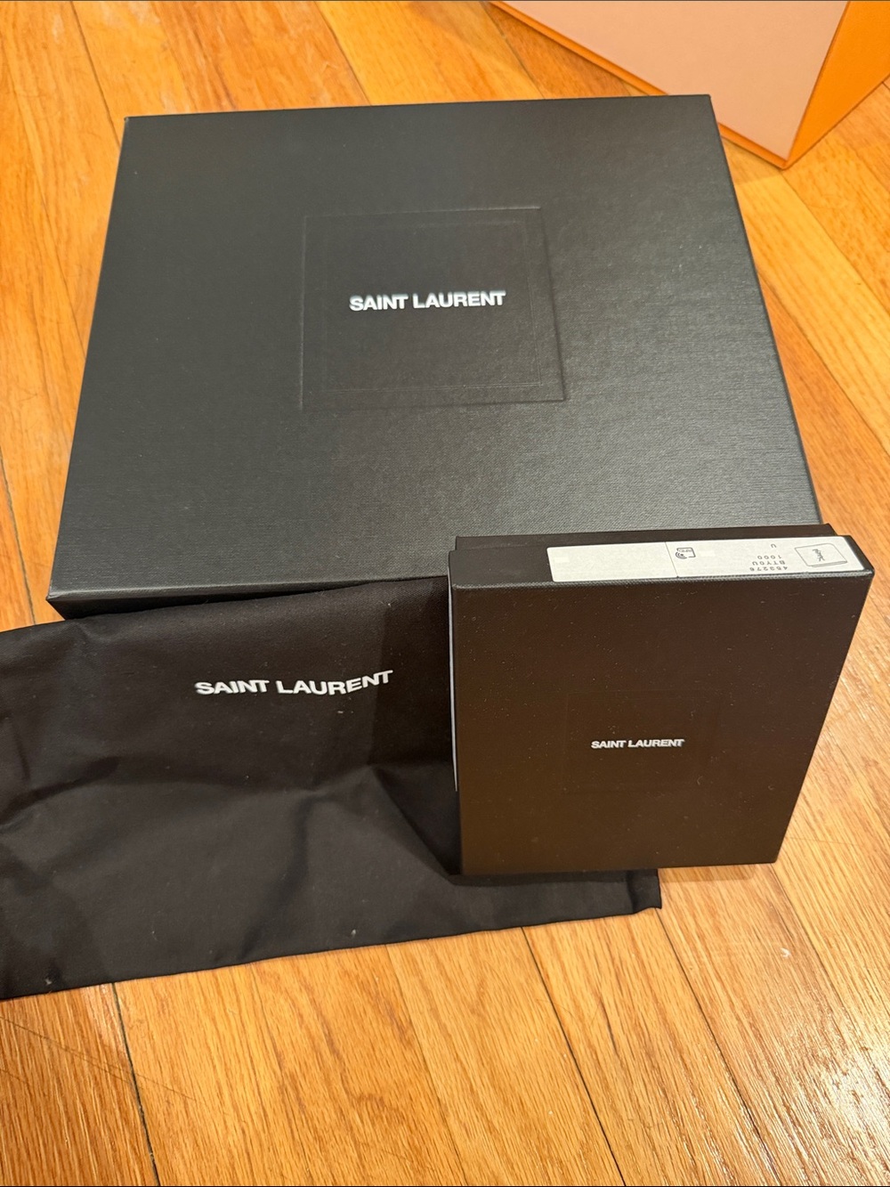Saint Laurent Black Box and Dust Bag Set
